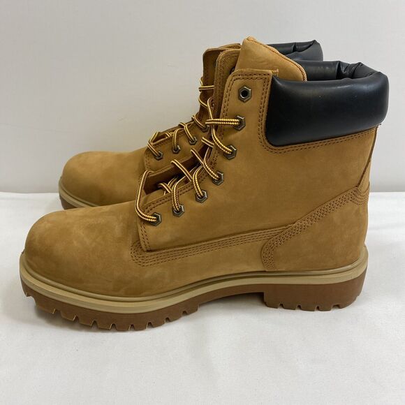 Timberland PRO Boots Men 12 Tan 6" Soft Toe Waterproof Workwear Insulated Shoes - Picture 4 of 15